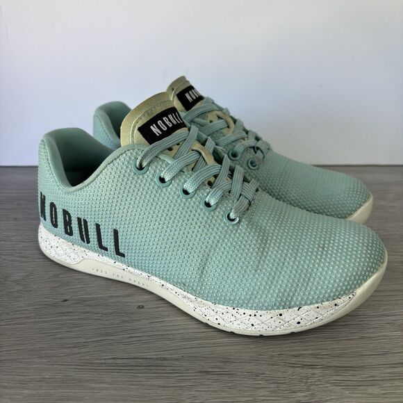 NoBull Project Shoes - Nobull Womens Outwork SuperFabric Trainer Blue Green Gym Athletic Shoes Sz 7